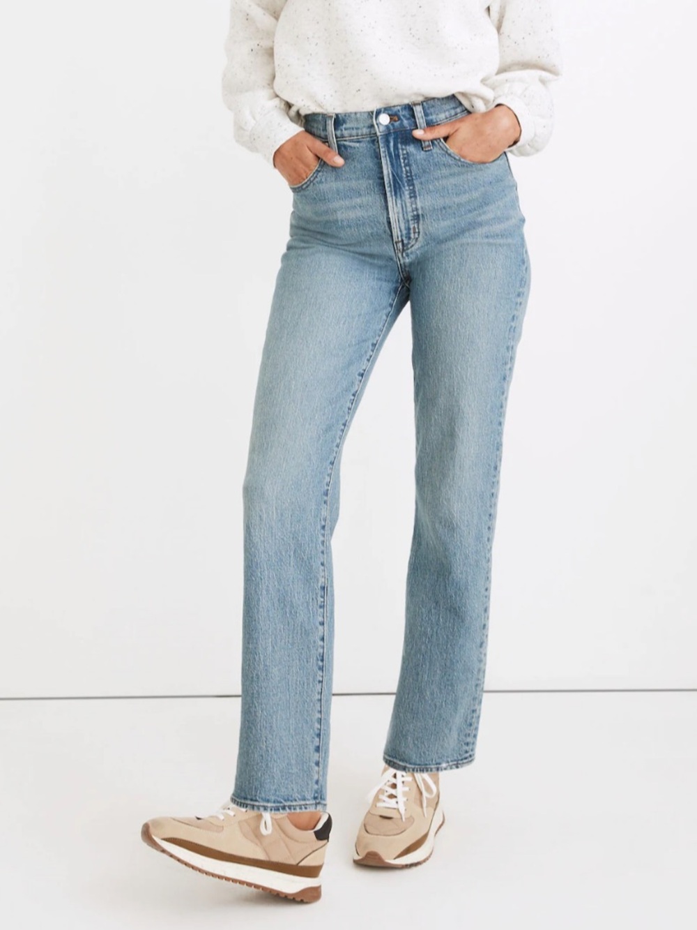 Madewell The Perfect Vintage Straight Jean in Hoye Wash